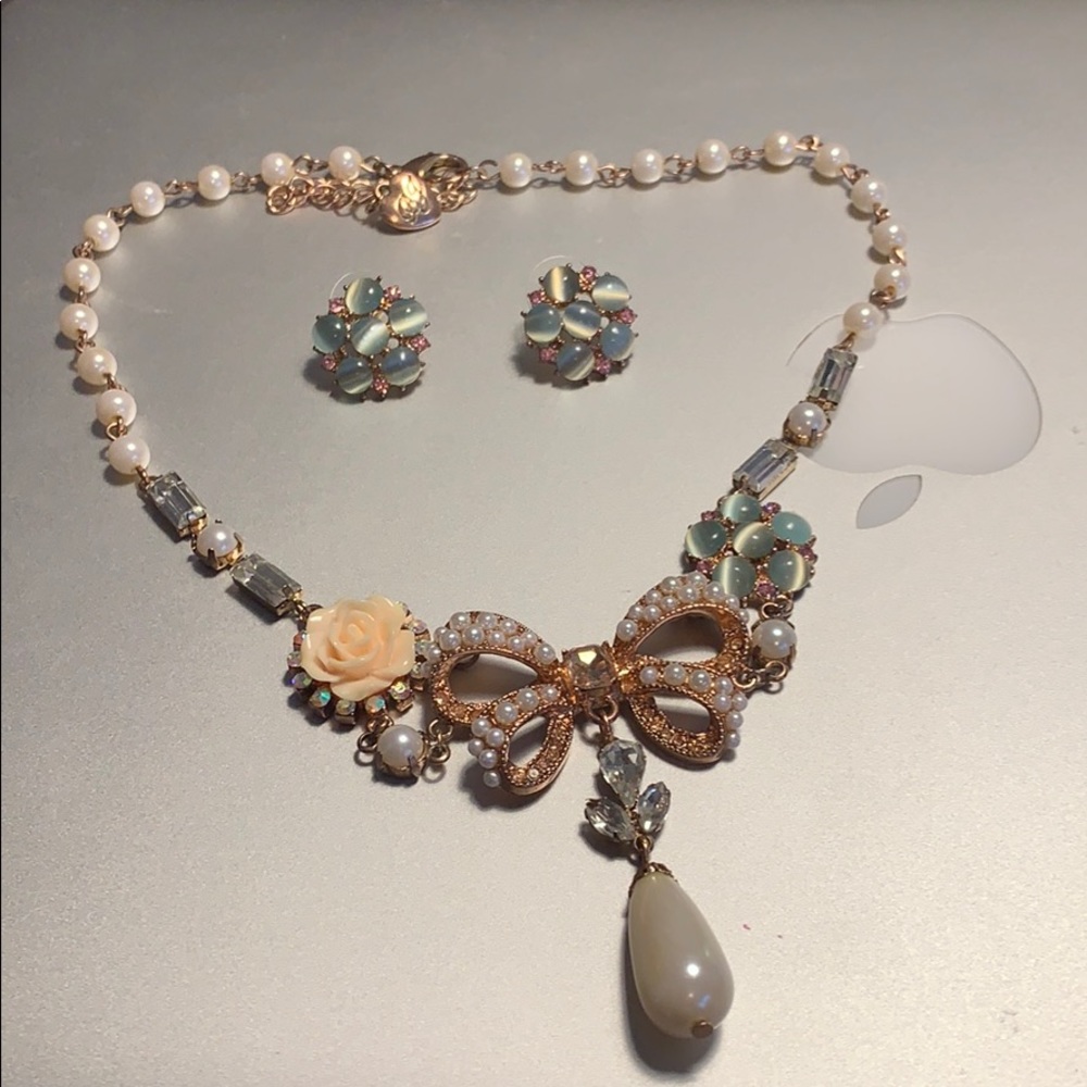 Betsey Johnson Necklace and Earrings set